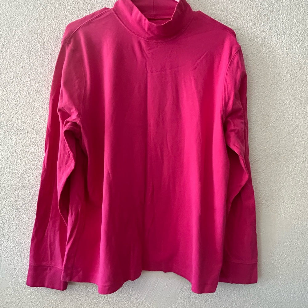Lands' End Fuchsia Long Sleeve Top